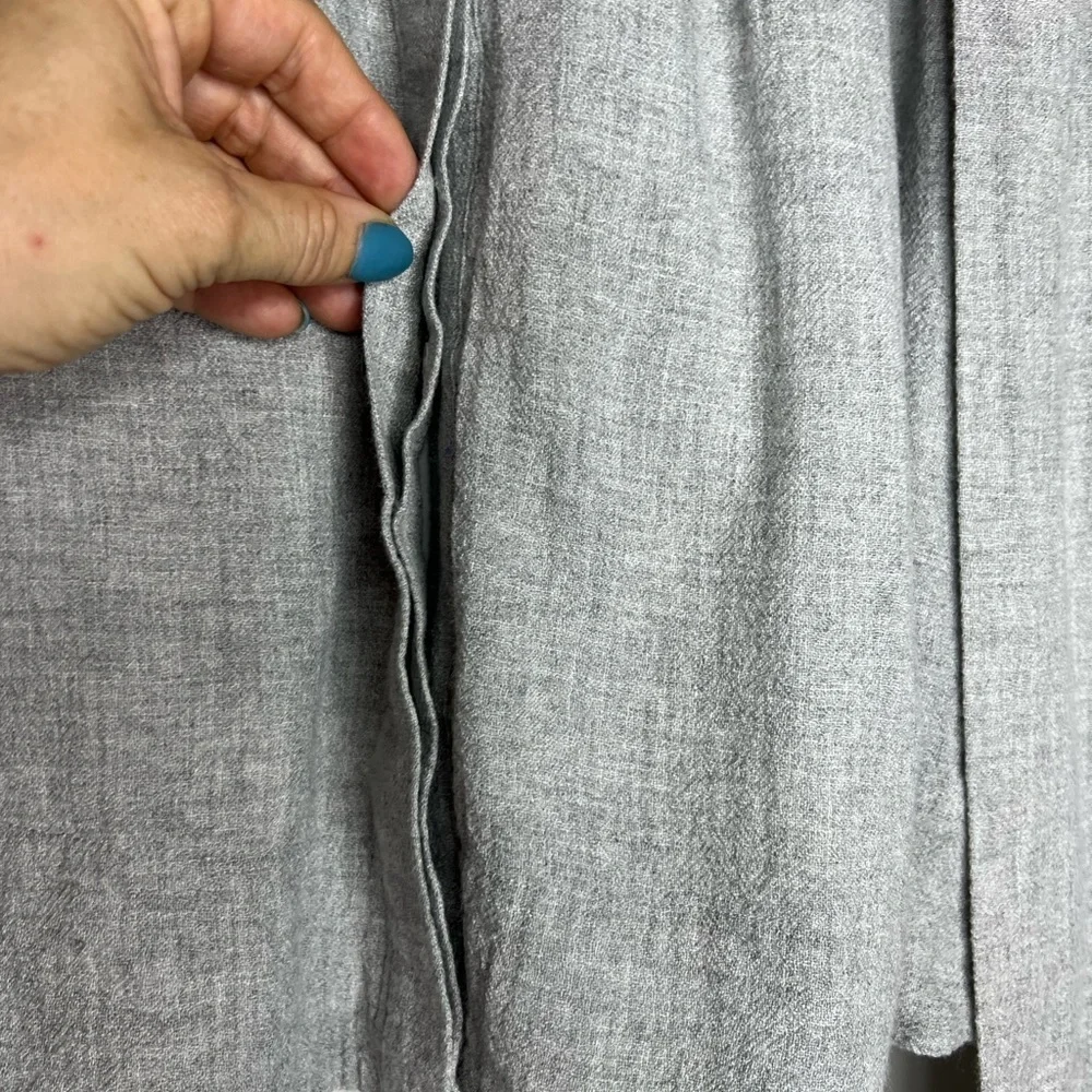 Club Monaco Jouiette Grey Button Front Sash Waist Skirt